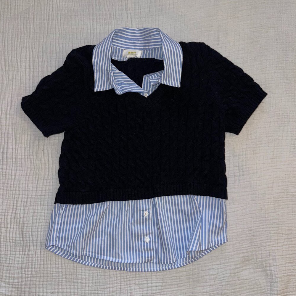 Maeve collared top (medium)